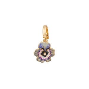 Gold Pansy and Pearl Charm by Fable England